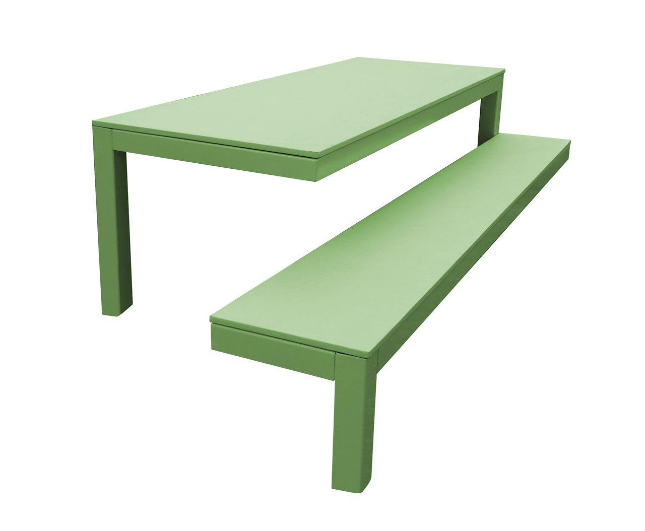 A Three Legged Picnic Table That Appears To Defy Gravity Regarding Trendy 3 Leg Outdoor Tables (View 8 of 15)