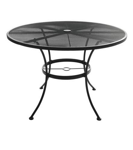 Backyard Creations® Wrought Iron Round Dining Patio Table At Menards® Throughout Best And Newest Iron Outdoor Tables (View 6 of 15)