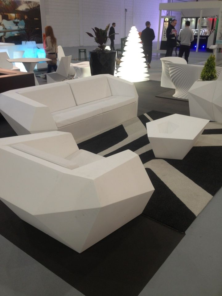 Best And Newest Modern Geometric Outdoor Tables For Stark White, Geometric Outdoor Furniture Was A Real Talking Point! Even  Better When It Illuminates (View 12 of 15)