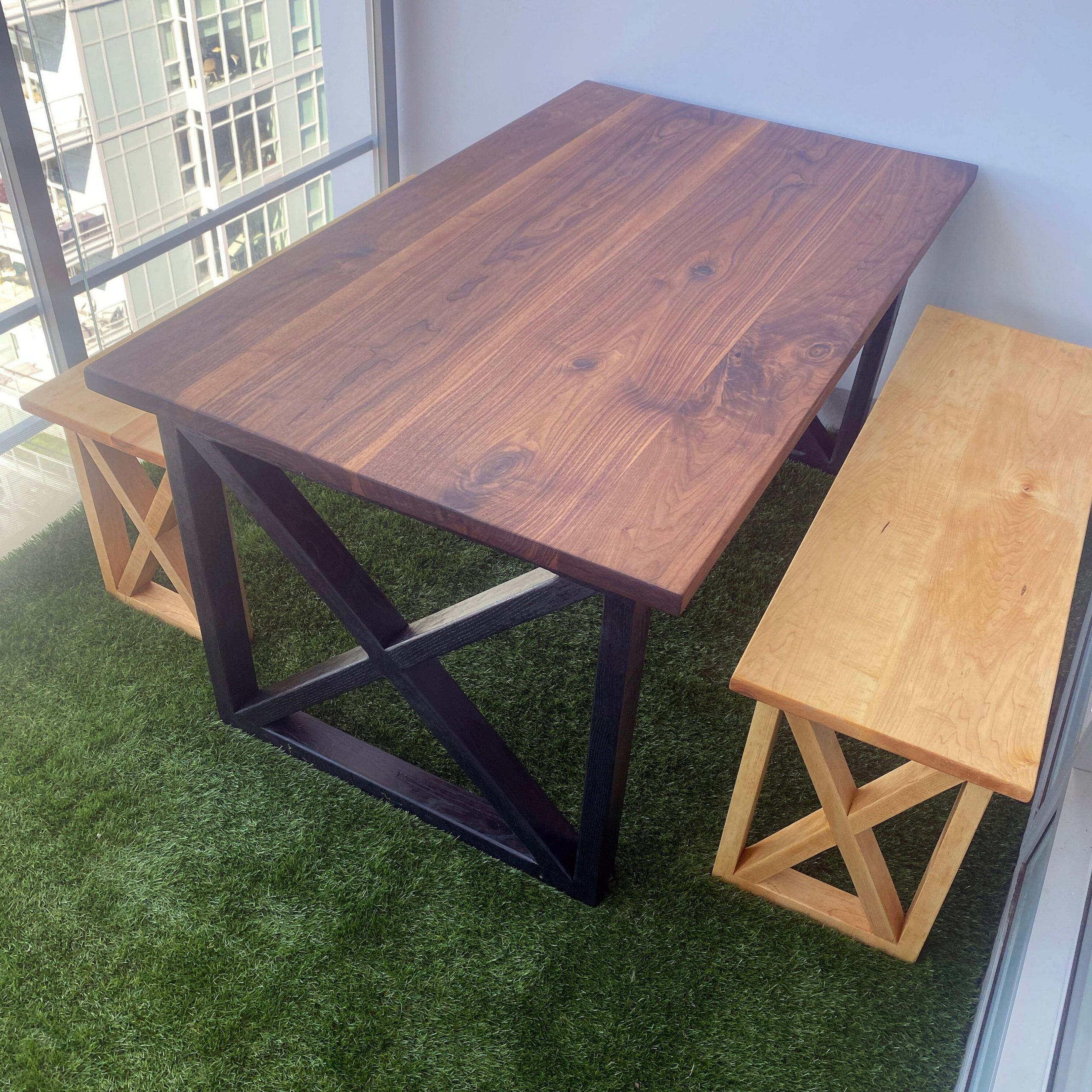 Best And Newest Outdoor Walnut Table – Etsy Regarding Warm Walnut Outdoor Tables (View 8 of 15)