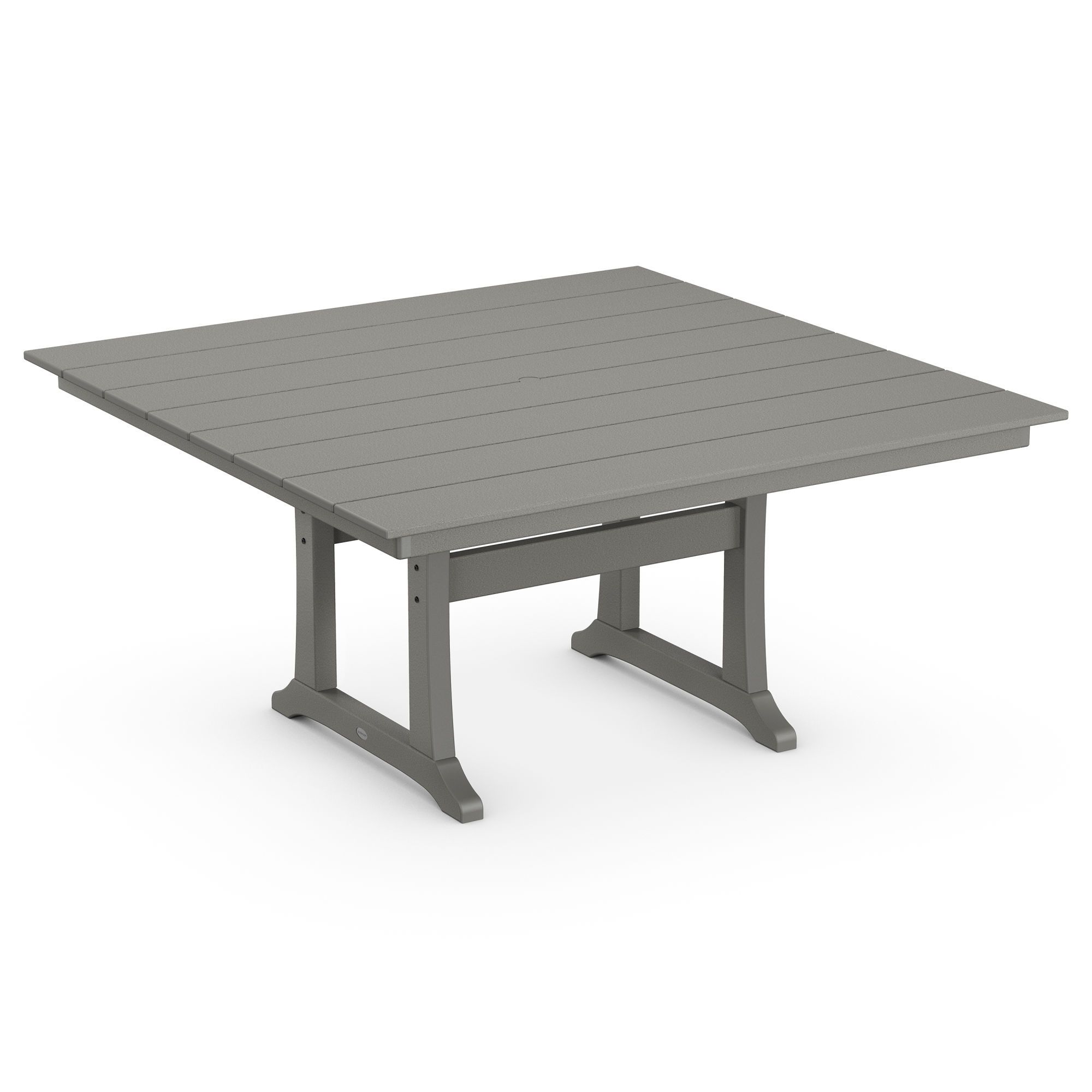 Best And Newest Polywood® Farmhouse Trestle 59" Dining Table – Pl85 T1l1 Pertaining To Farmhouse Style Outdoor Tables (View 14 of 15)