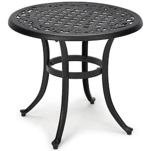 Black Accent Outdoor Tables With Regard To Most Up To Date Outdoor Side Tables – Patio Tables – The Home Depot (View 7 of 15)