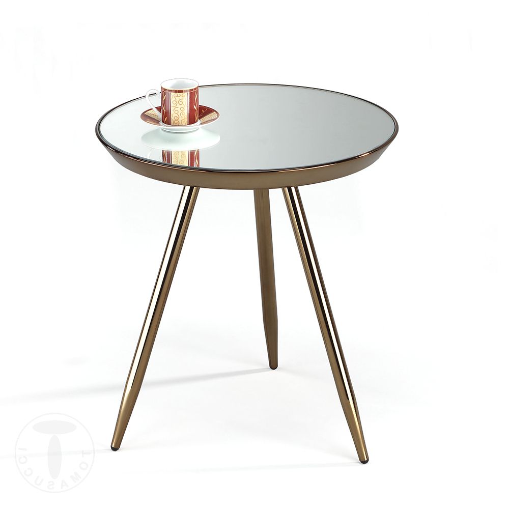 Clothing : Tavolino / Comodino Spok Rose Gold With Regard To Fashionable Rose Gold Outdoor Tables (View 9 of 15)