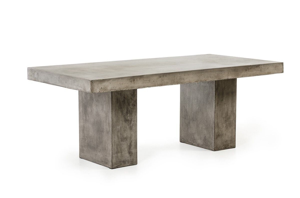 Concrete Table, Concrete  Dining Table, Dining Table Intended For Modern Concrete Outdoor Tables (View 3 of 15)