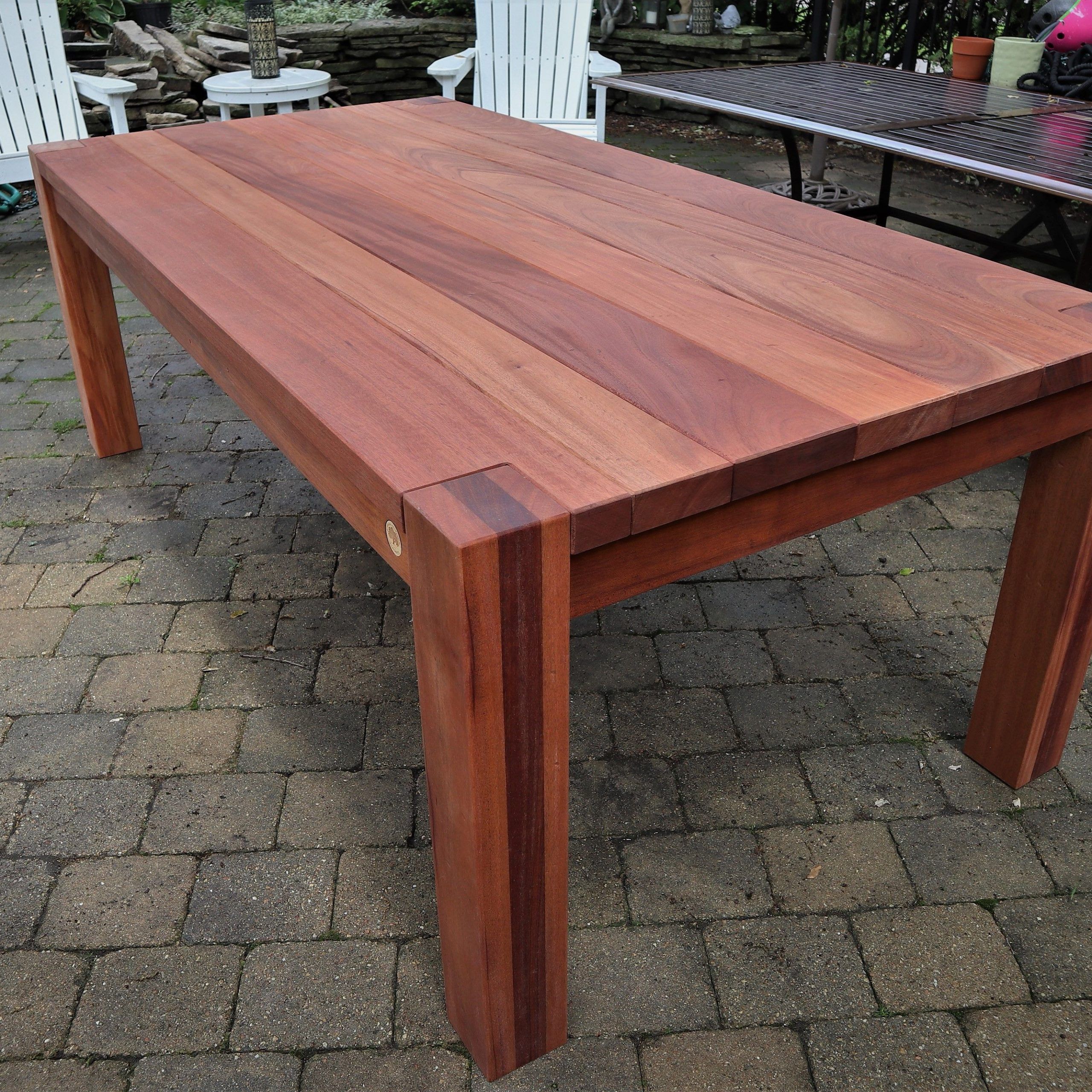 Custom Outdoor Table, Table, Outdoor  Table Pertaining To Mahogany Outdoor Tables (View 1 of 15)