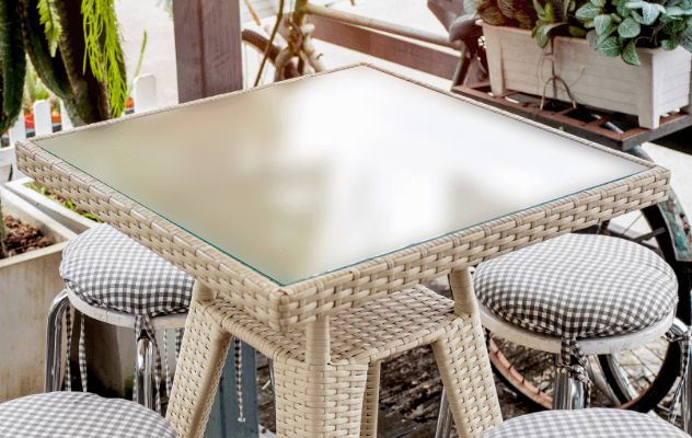Famous Glass Tabletop Outdoor Tables Intended For Patio Glass Table Tops (View 7 of 15)