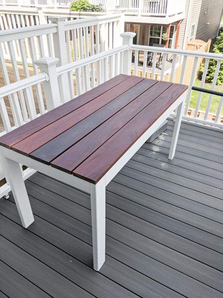 Famous Slat Outdoor Tables Intended For Slatted Outdoor Dining Table Build: Diy 2x4 Patio Furniture (View 5 of 15)