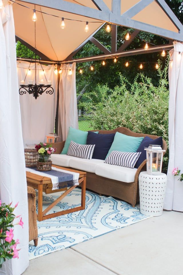 Farmhouse Style Outdoor Tables Pertaining To Recent Farmhouse Style Outdoor Decorating Ideas & Shopping Guide (View 8 of 15)