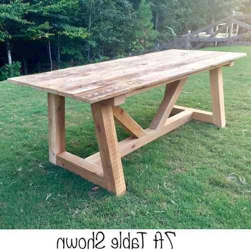 Farmhouse Style Outdoor Tables With Latest Farmhouse Outdoor Table Or Indoor Dinning Provence Beam Style – Etsy (View 12 of 15)