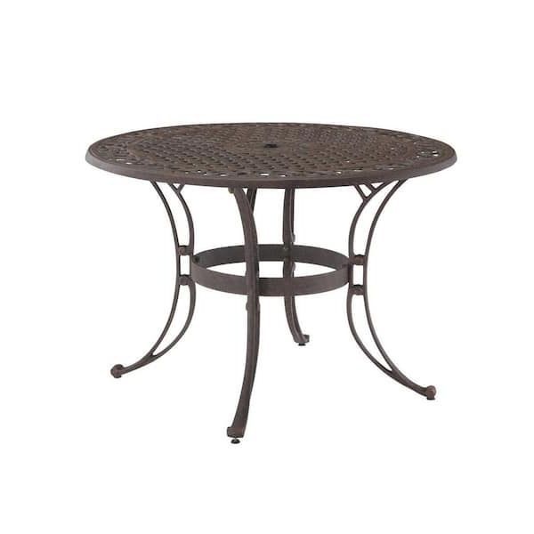 Fashionable Bronze Metal Outdoor Tables In Homestyles Sanibel 48 In (View 7 of 15)