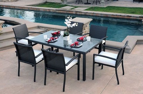 Fashionable Smooth Top Outdoor Tables For Patio Table Replacement Glass (View 8 of 15)