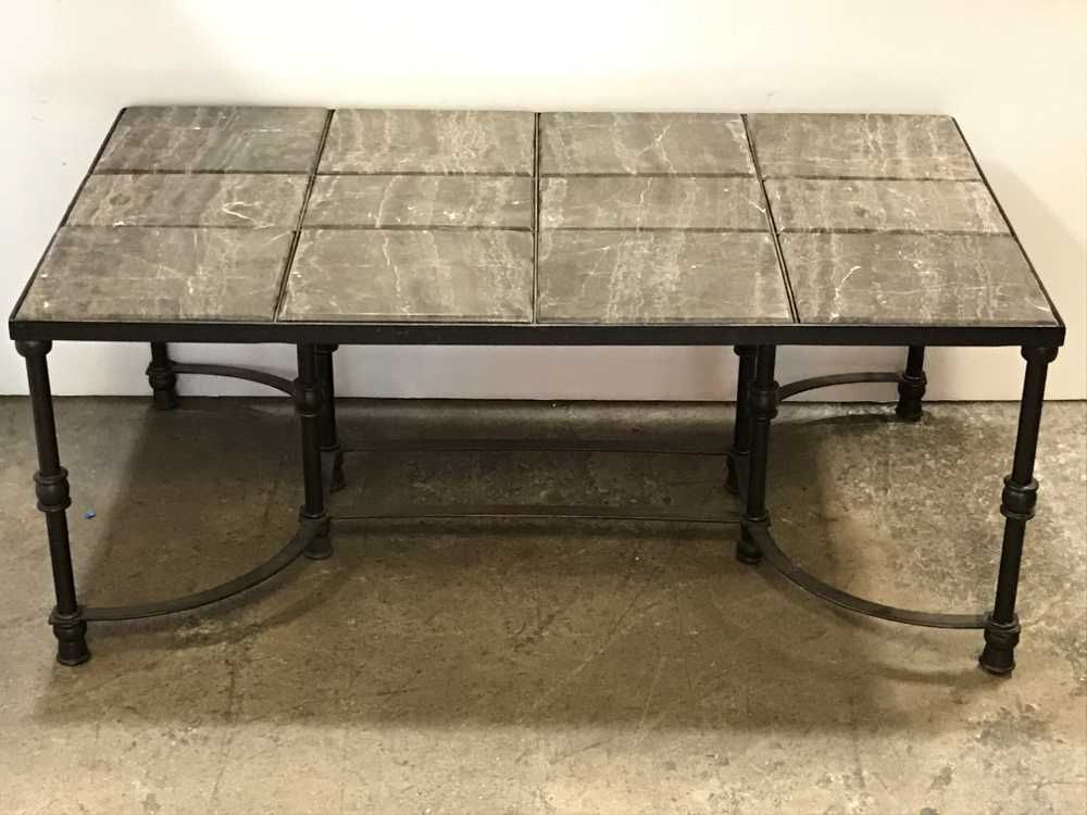 Faux Marble Tile Top Patio Table – Ga Prop Source Intended For Popular Faux Marble Top Outdoor Tables (View 15 of 15)