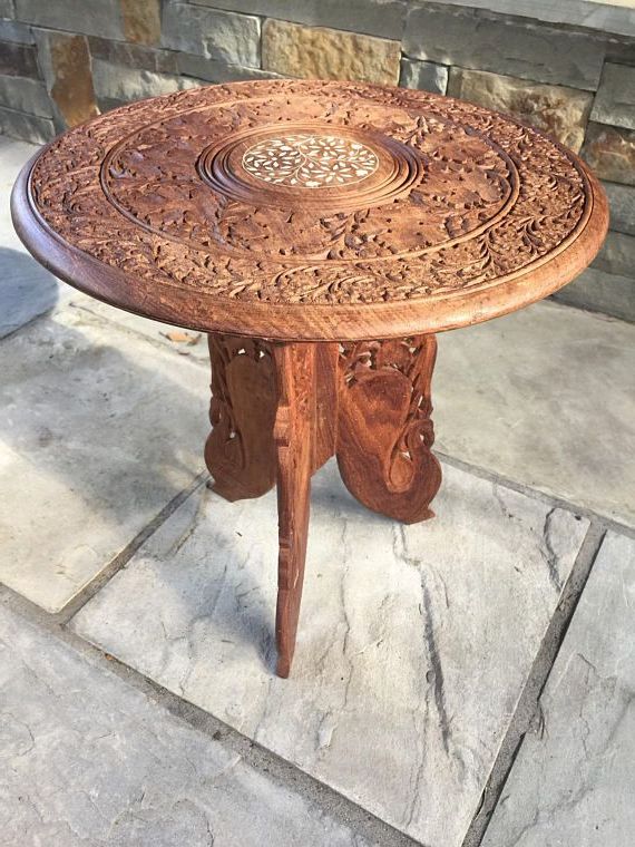 Favorite Wooden Hand Carved Outdoor Tables In Pin On B (View 12 of 15)