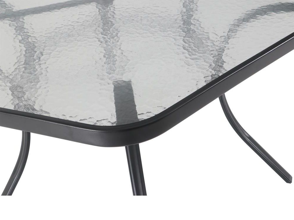 Garden Treasures Pelham Bay Hexagon Outdoor Dining Table 50 In W X 56 In L  Umbrella Hole At Lowes Inside Newest Octagon Glass Top Outdoor Tables (View 5 of 15)