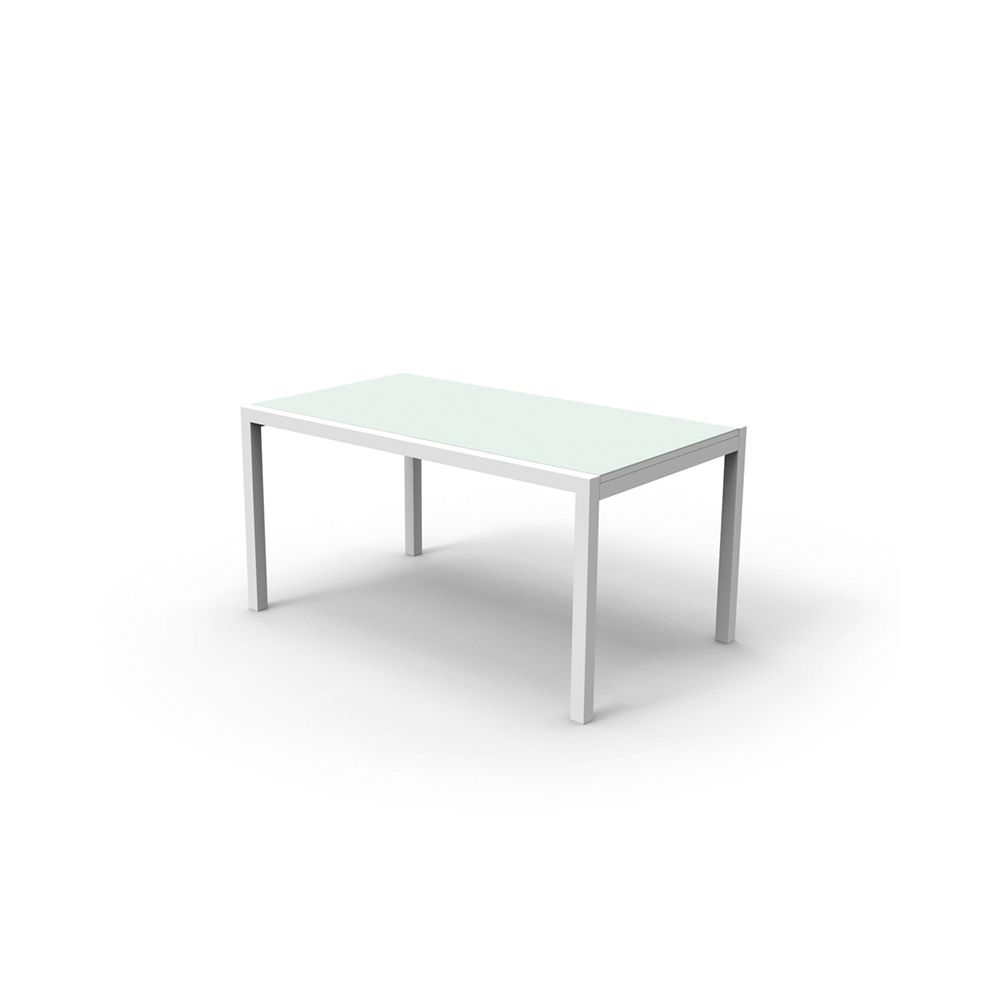 Glass Outdoor Tables Regarding Current Outdoor Dining Table With Glass Top – Maiorca (View 7 of 15)