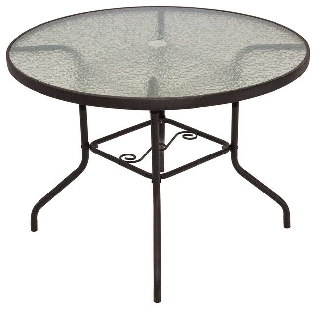 Houzz Within Glass Topped Outdoor Tables (View 3 of 15)