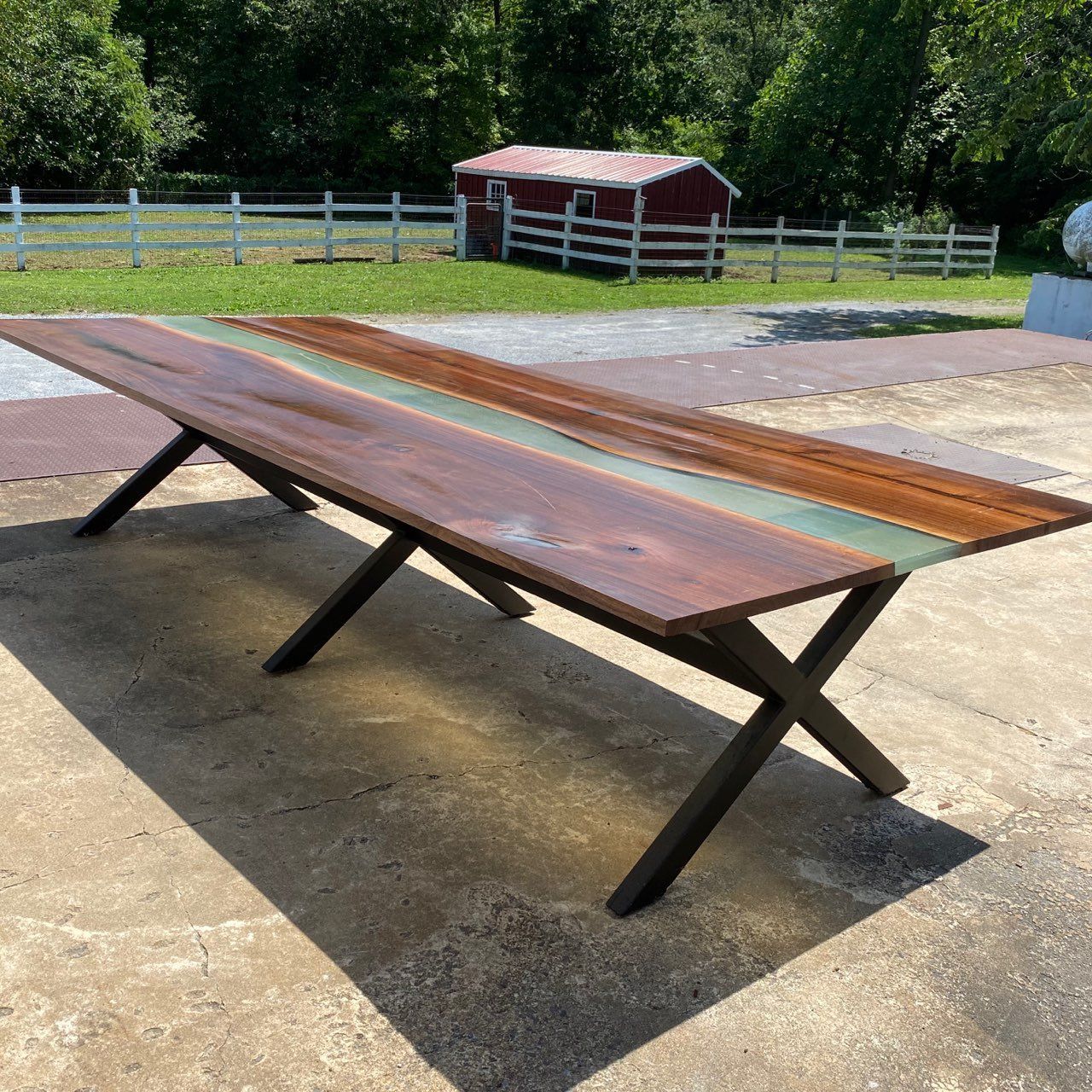 Lancaster Live Edge Pertaining To Walnut Outdoor Tables (View 14 of 15)