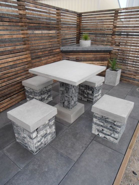 Latest 56 Outdoor Concrete Furniture Ideas With Pros And Cons – Digsdigs Inside Modern Concrete Outdoor Tables (View 11 of 15)