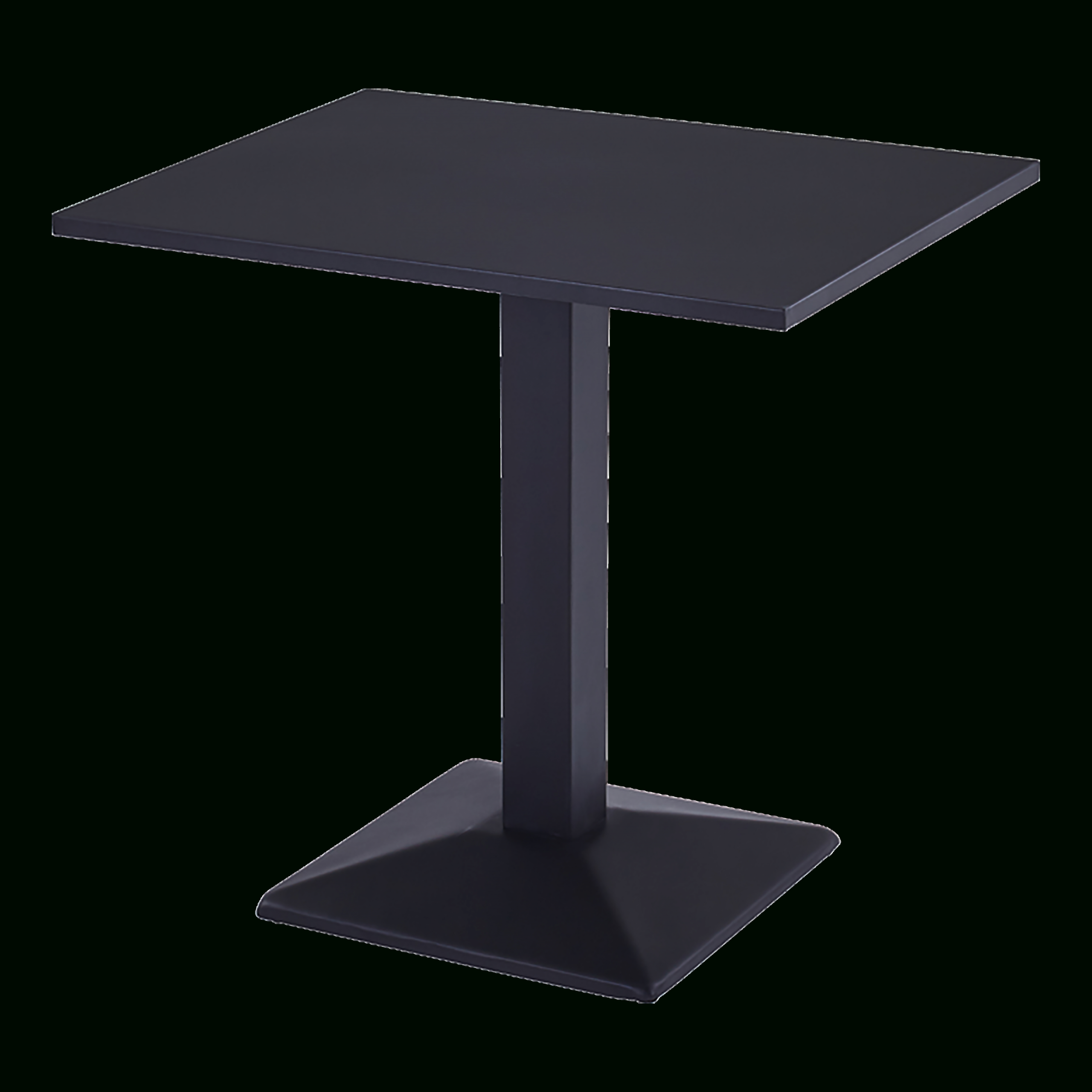 Latest Black Square Outdoor Tables With Regard To 24 X 30 Outdoor Metal Table With Square Base : Restaurant Furniture, A1  Restaurant Furniture (View 2 of 15)