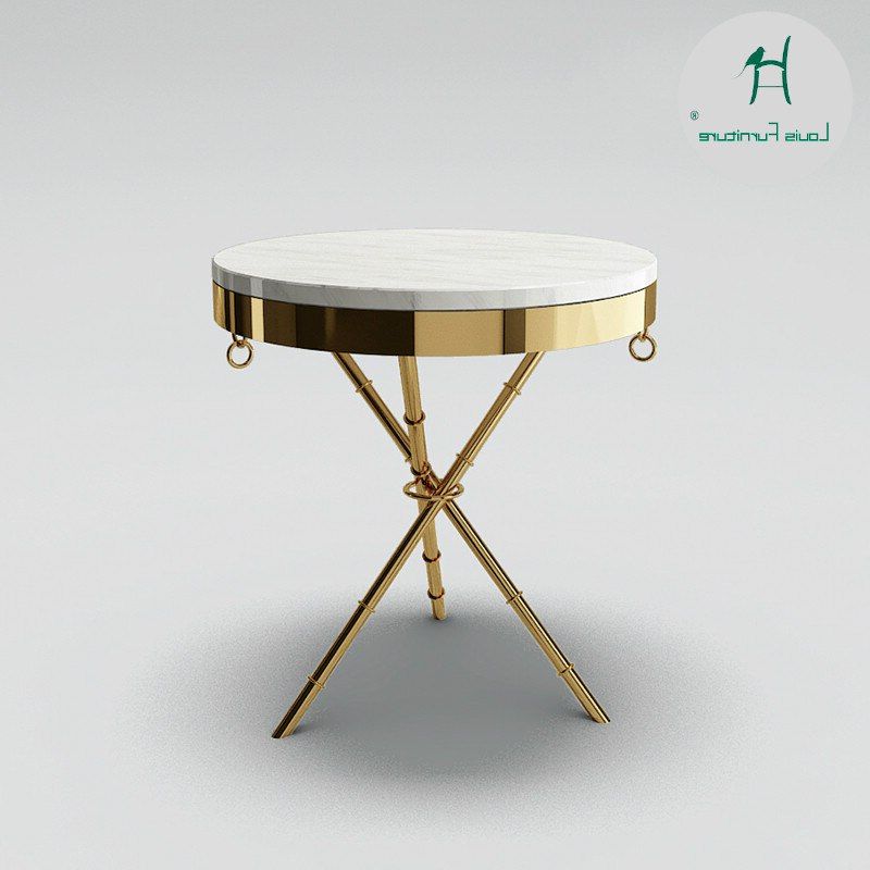 Louis Fashion Rose Gold Small Golden Angle Several Plated Round Tea Table  Stainless Steel Angle Corners – Coffee Tables – Aliexpress Within Well Known Rose Gold Outdoor Tables (View 14 of 15)