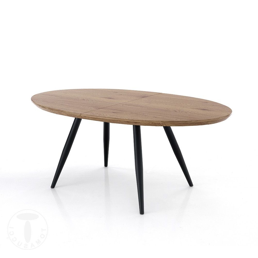 Metal And Wood Outdoor Tables With Regard To Fashionable Oval Tabletomasucci With Metal Structure And Wooden Top (View 13 of 15)
