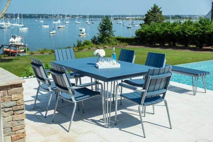 Mid Century Outdoor Tables In Trendy Seaside Casual Mid Century Modern Hip Outdoor Dining Table (View 10 of 15)