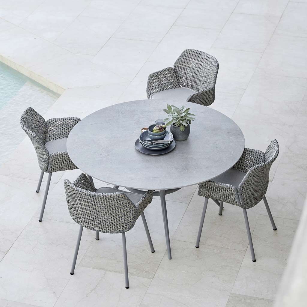 Modern Round Outdoor Tables For Well Liked Joy Garden Table (View 9 of 15)