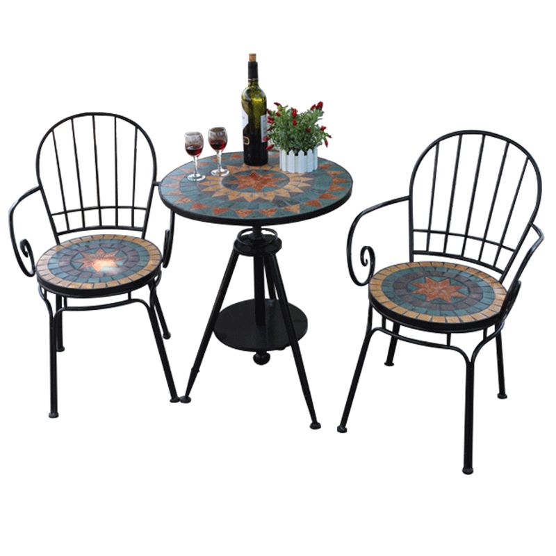 Most Current Home Garden Round Shape Adjustable Liftable Ceramic Tile Mosaic Table Chair  Set – Buy Mosaic Round Shape Table,mosaic Home Garden Furniture Tables And  Chairs,home Garden Adjustable Lift Ceramic Tile Mosaic Table Product For Shape Adjustable Outdoor Tables (View 5 of 15)