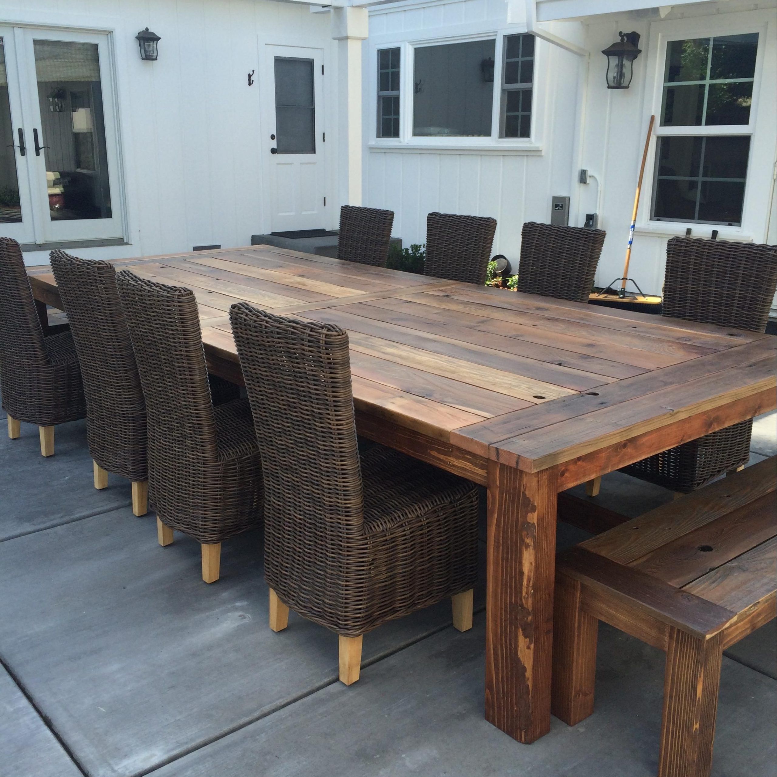 Most Current Reclaimed Wood Outdoor Tables Within Hand Made Reclaimed Wood Farm Table – Outdoor Or Indoor (View 1 of 15)