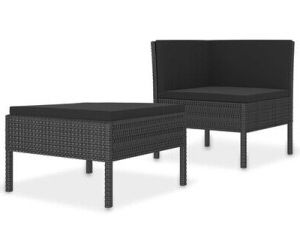 Most Recent 2 Piece Outdoor Tables Pertaining To Vidaxl 2 Piece Garden Furniture Set With Poly Rattan Cushions A € 178,86  (oggi) (View 1 of 15)