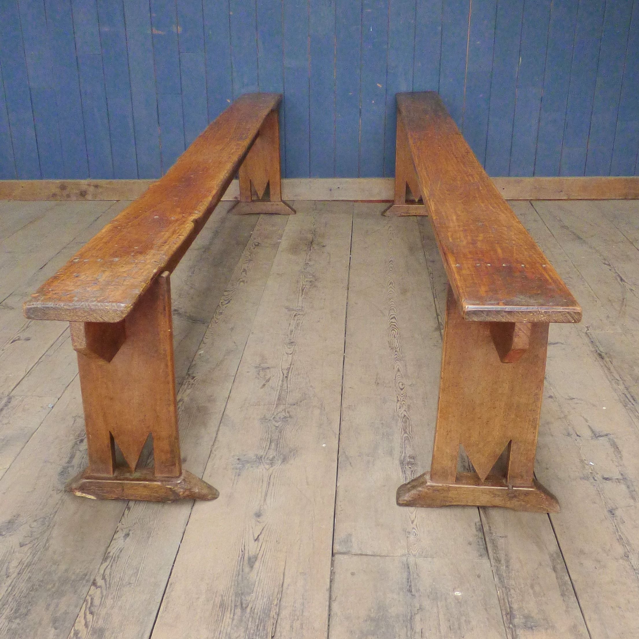Most Recent Reclaimed Fruitwood Outdoor Tables For Vintage Fruitwood Bench – Two Available (View 4 of 15)