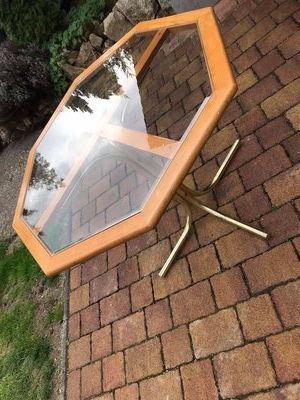 Most Recently Released Octagonal Brass & Glass Dining Table For Sale At Pamono Inside Octagon Glass Top Outdoor Tables (View 9 of 15)