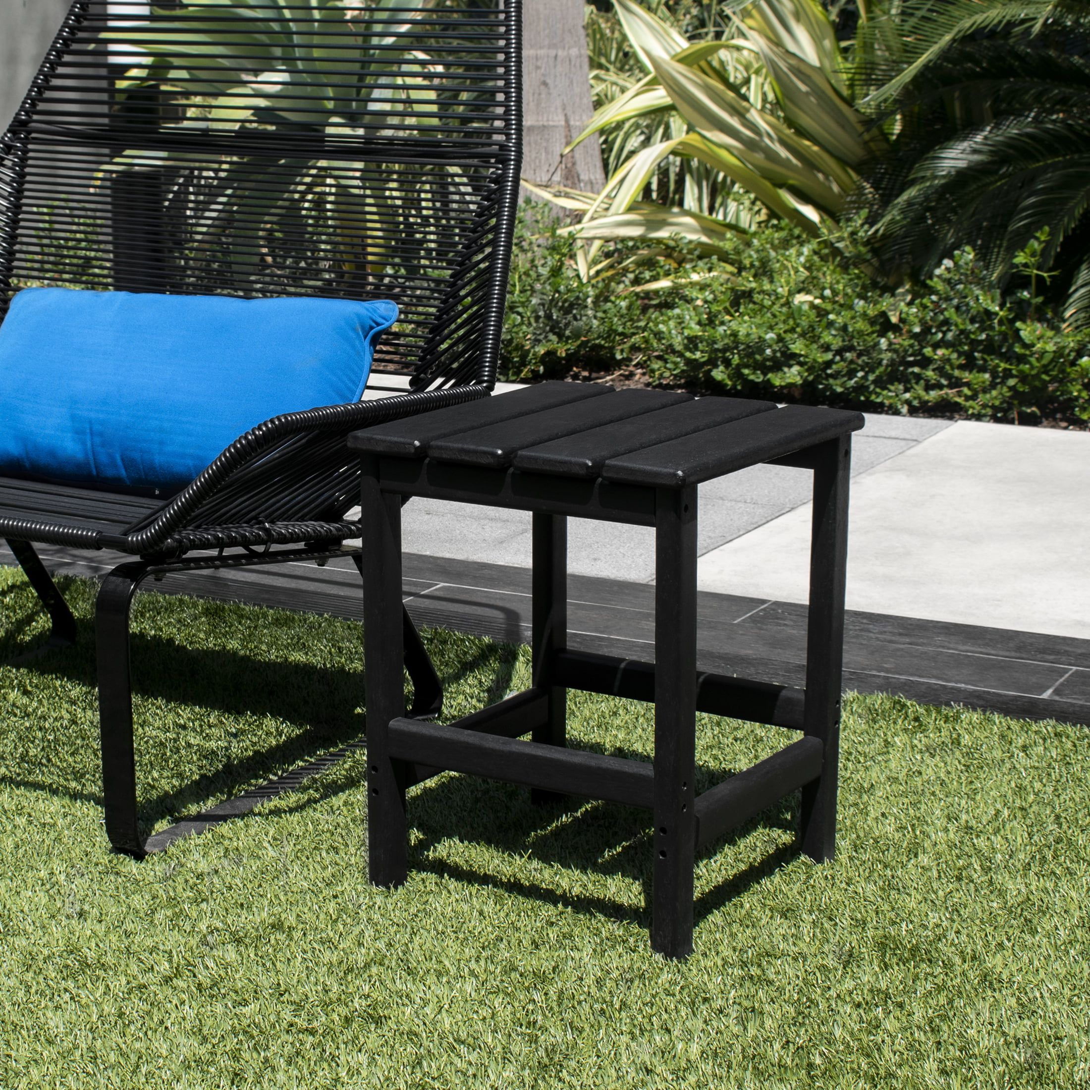 Most Up To Date Westin Outdoor Patio Plastic Side Accent Table, Black – Walmart In Black Accent Outdoor Tables (View 3 of 15)