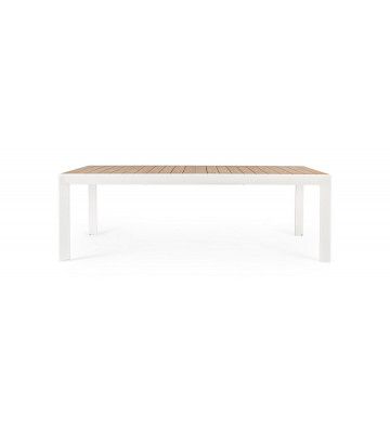 Off White Wood Outdoor Tables Within Popular Extendable Outdoor Table In Aluminum 220 340x100cm – Nardini Forniture (View 2 of 15)