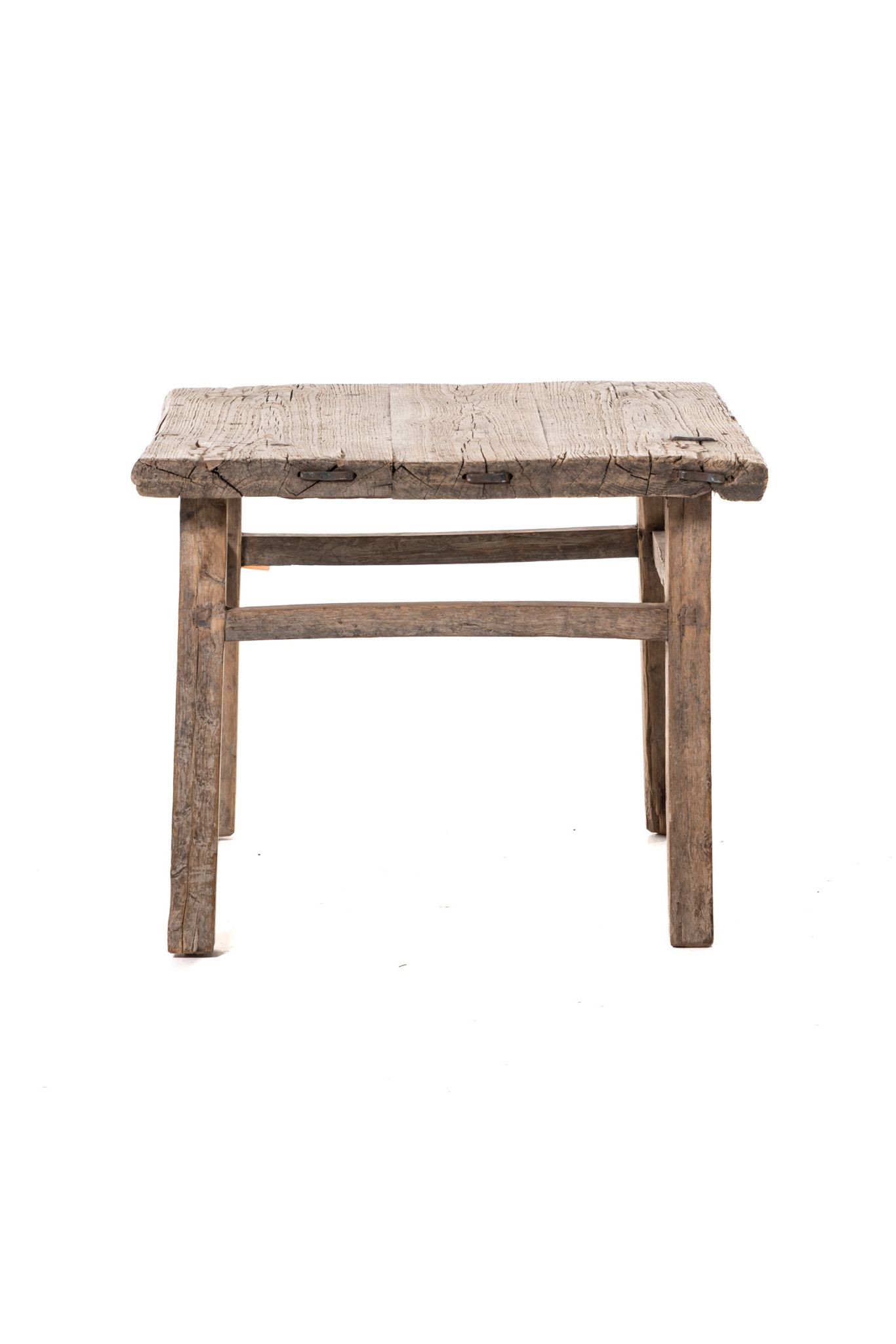 Old Square Side Table Elm Wood #13 • Couleur Locale With Widely Used Old Elm Outdoor Tables (View 8 of 15)