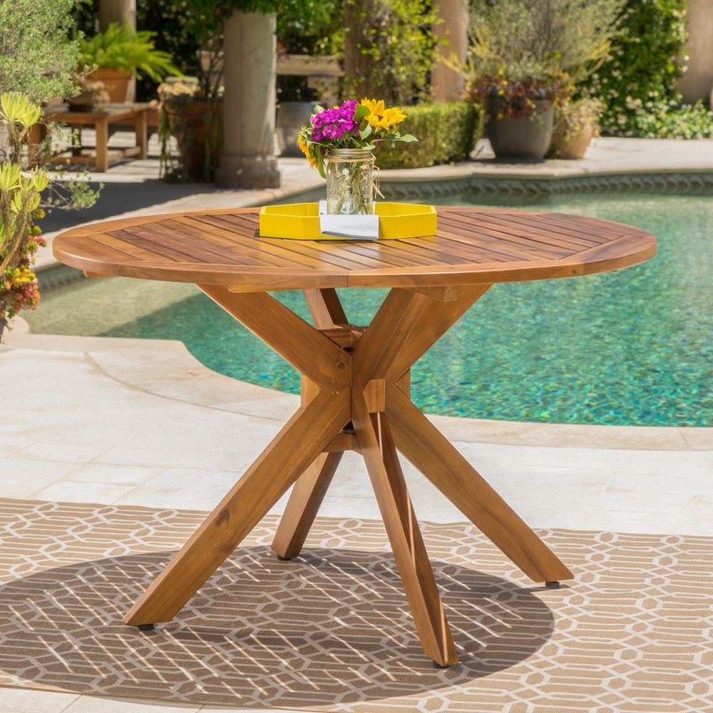 Our Best Patio  Furniture Deals Regarding Acacia Wood Outdoor Tables (View 8 of 15)