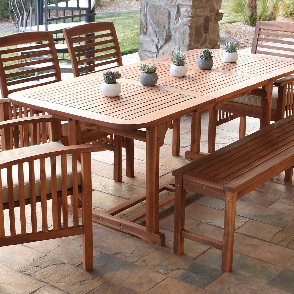 Outdoor  Dining Table, Patio Dining Table, Patio Dining Inside Latest Acacia Wood Outdoor Tables (View 15 of 15)