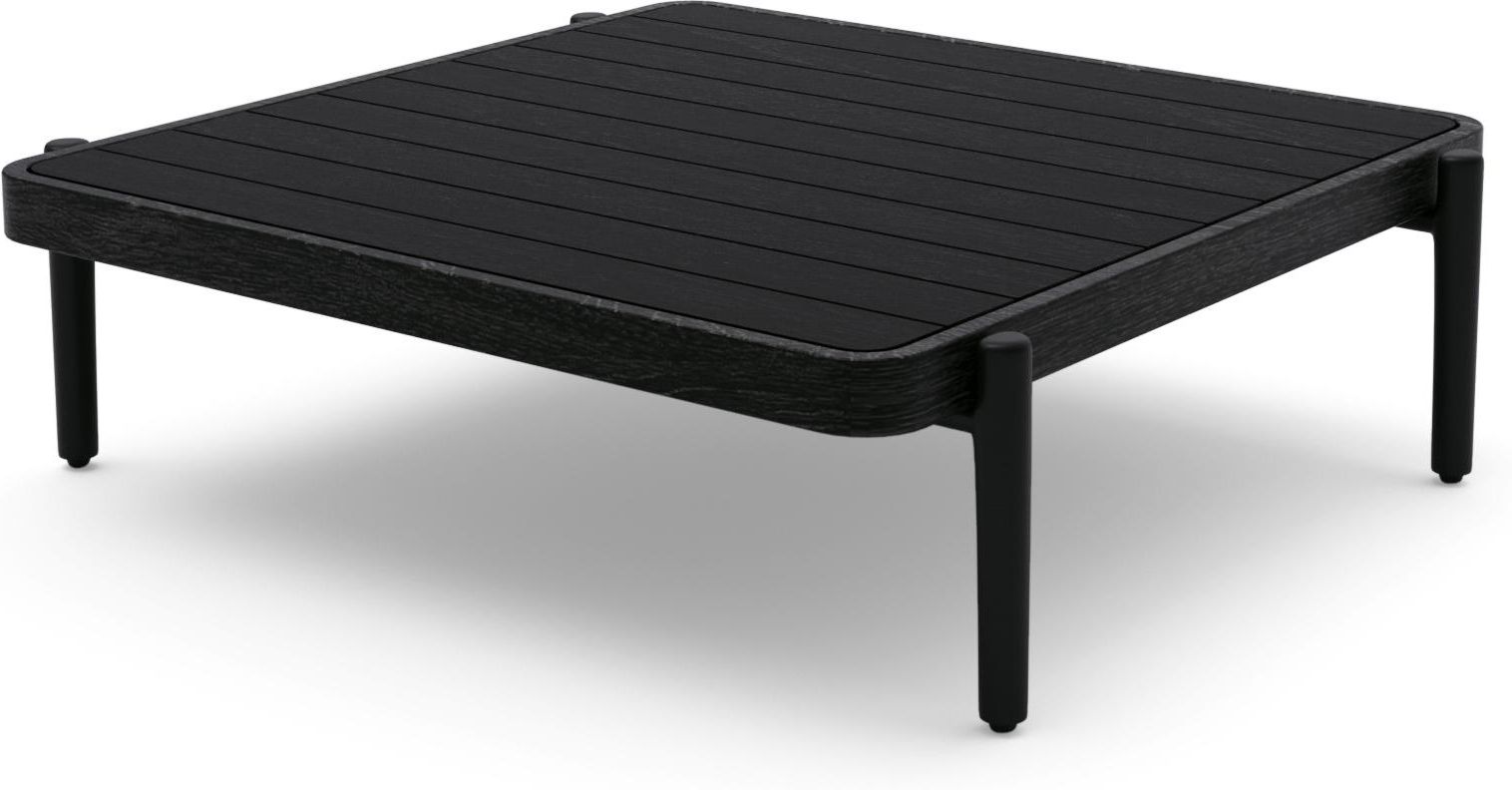 Outdoor Medium Coffee Table Flex – Black – Teak Nero (View 2 of 15)