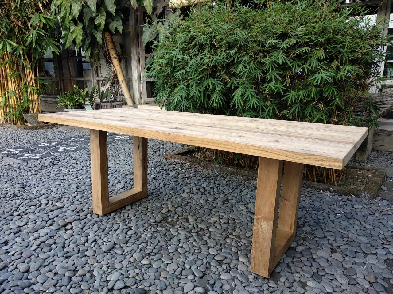 Outdoor Sofas In Teakwood & Solid Wood Dining Tables For Spanish Retailer Intended For Current Solid Teak Wood Outdoor Tables (View 8 of 15)