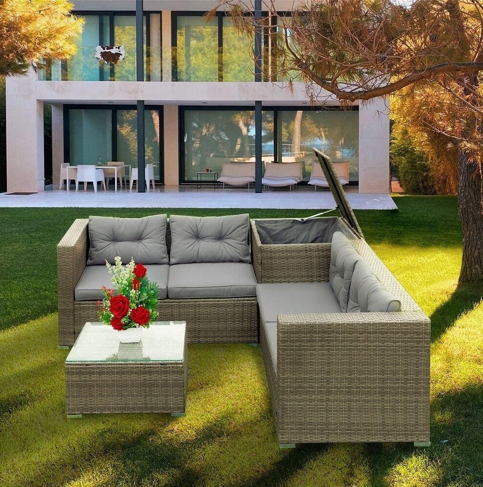 Outdoor Tables With Compartment In Most Popular Outdoor Furniture Cushion Storage – Ideas On Foter (View 14 of 15)