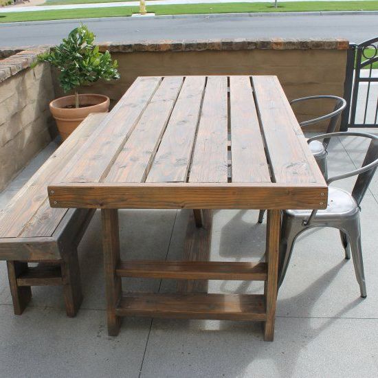 Outdoor Wood Table,  Table, Patio Table Within Well Known Mahogany Outdoor Tables (View 7 of 15)