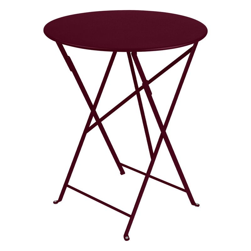 Popular Dark Cherry Outdoor Tables With Regard To Bistro Table 60 Cm, Black Cherry (View 1 of 15)