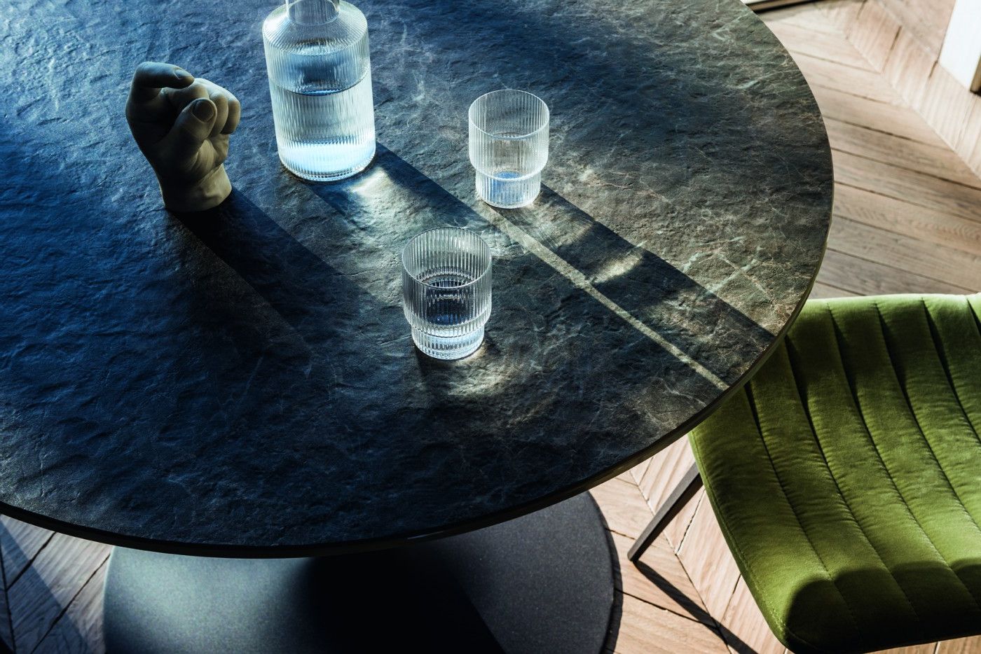 Popular Marble Melamine Outdoor Tables With Infinity Midj Table En Acier Chromé Ou Peint (View 11 of 15)