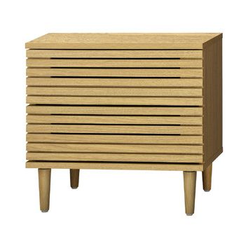 Recent 2 Drawer Outdoor Tables Regarding Livingfusion Emma 2 Drawer Bedside Table (View 12 of 15)