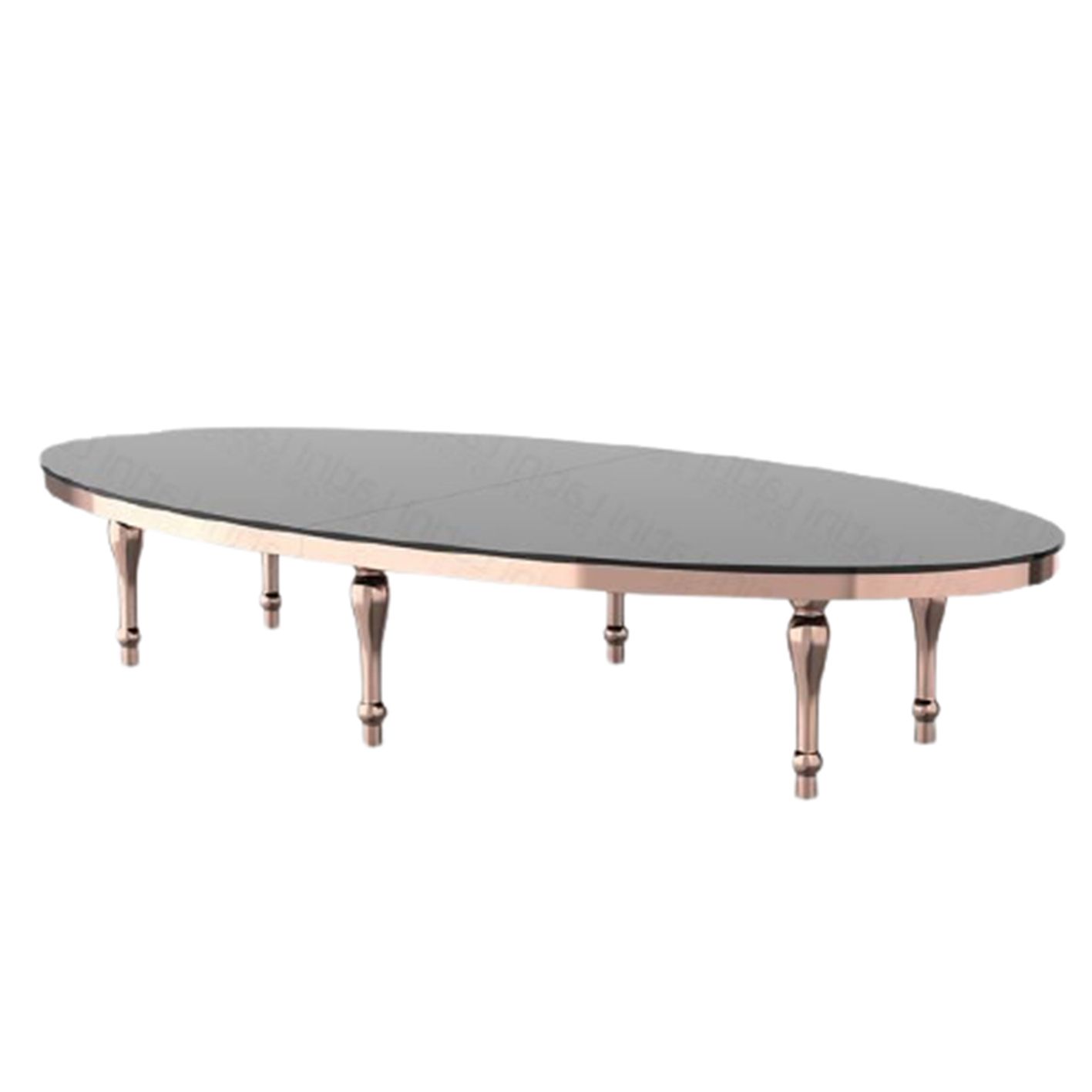 Recent Rose Gold Outdoor Tables Within Tavolo Ovale Raja Rose Gold – Itinerapro (View 3 of 15)