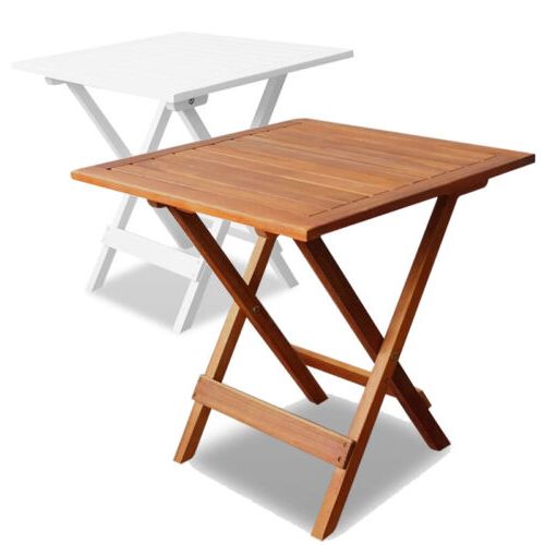 Recent Solid Acacia Wood Outdoor Tables Pertaining To Folding Bistro Table Solid Acacia Wood Garden Backyard Table Outdoor  Furniture (View 14 of 15)