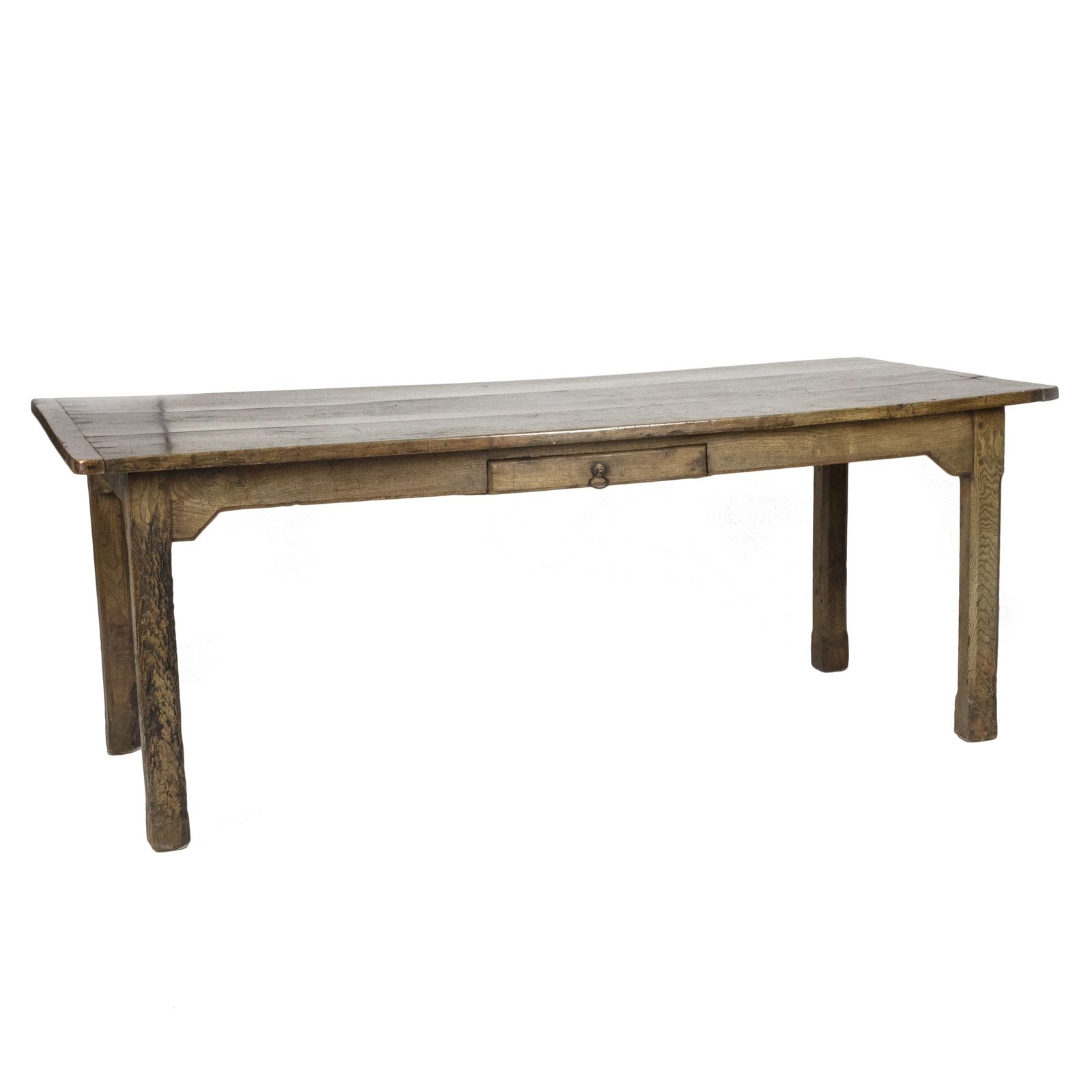 Reclaimed Fruitwood Outdoor Tables With 2019 Authentic English Country Farm Table, 19th Century (415) 355  (View 6 of 15)