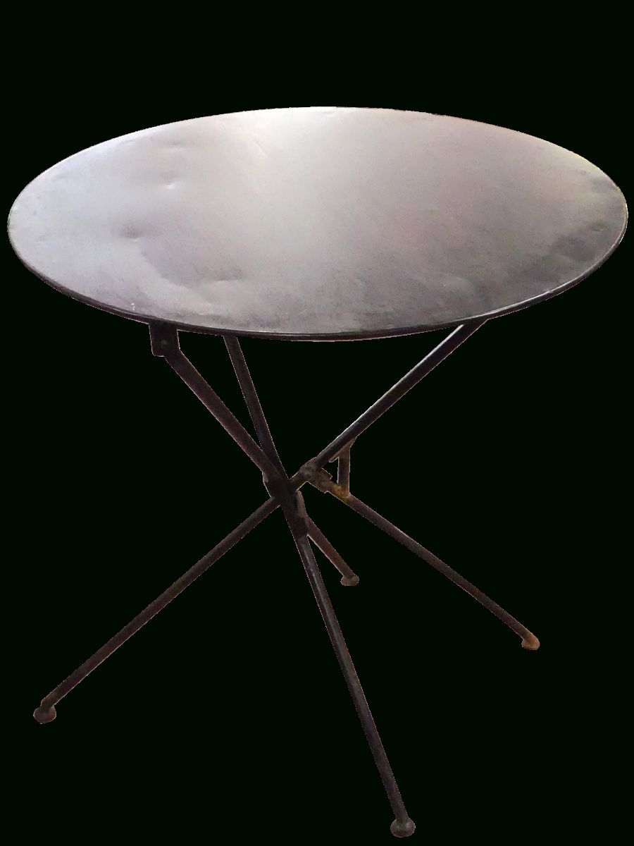 Round Industrial Outdoor Tables In Well Liked Industrial Foldable Iron Table (View 9 of 15)