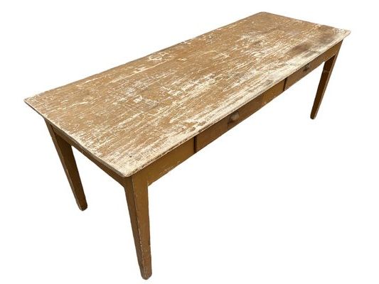 Rustic 2 Drawer Table In Poplar For Sale At Pamono Inside Most Recently Released 2 Drawer Outdoor Tables (View 5 of 15)