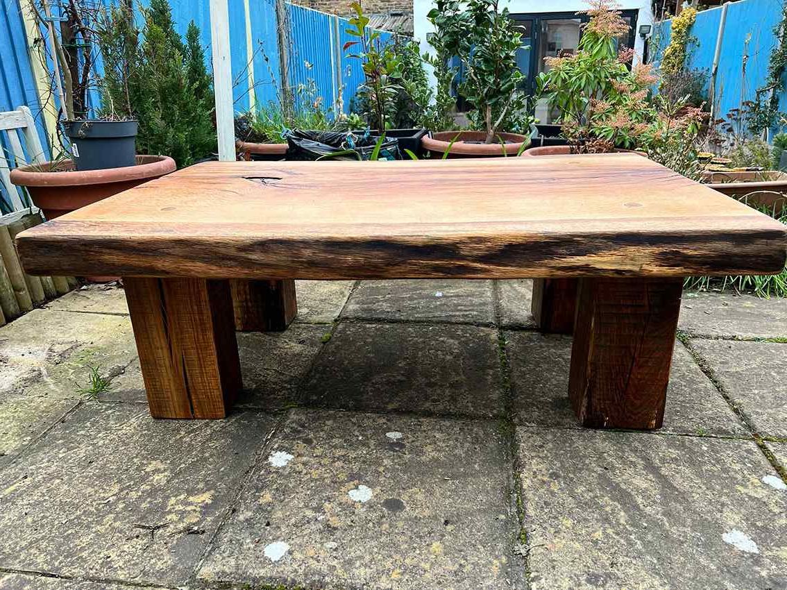 Rustic Carpentry For Latest Rustic Oak And Black Outdoor Tables (View 5 of 15)